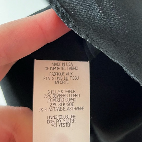 Helmut Lang Dress Bodycon Mini Solid Black Cap Sleeve Cut Out Asymmetrical Y2K - Picture 7 of 9